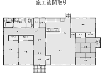 施工後間取り